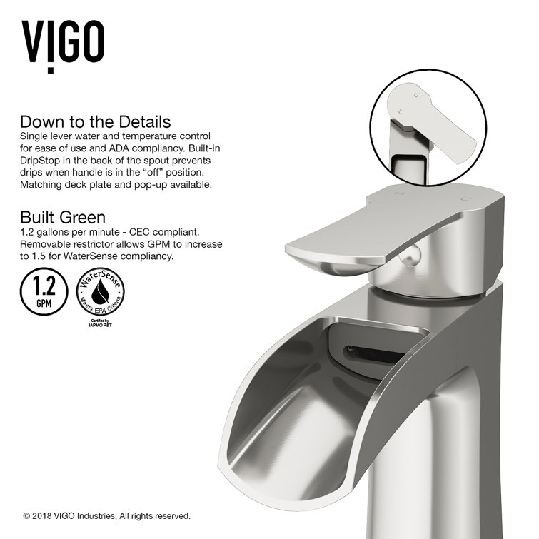 Paloma Modern Black Nickel Single-Hole Bathroom Faucet