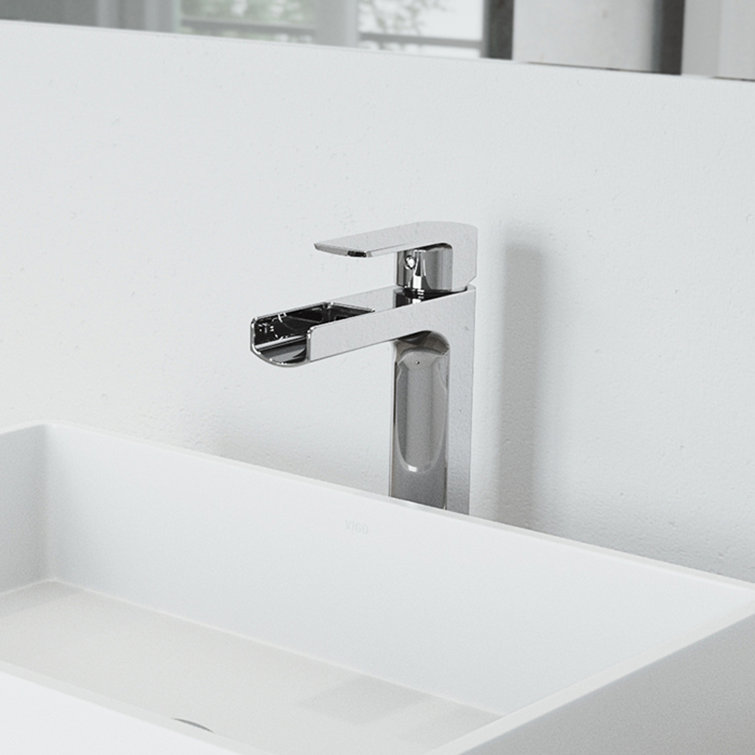 Amada Chrome Single Handle Vessel Sink Faucet