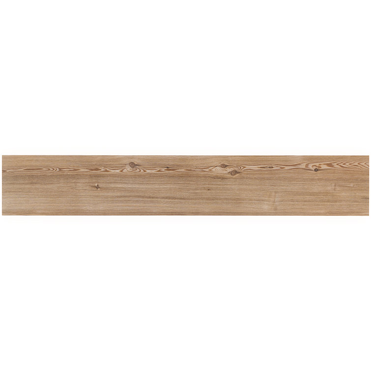 Teakwood 8" x 48" Matte Brown Porcelain Tile