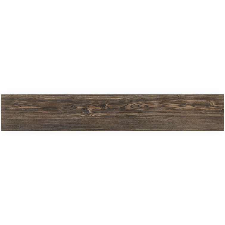 Teakwood 8" x 48" Matte Brown Porcelain Wood Look Tile