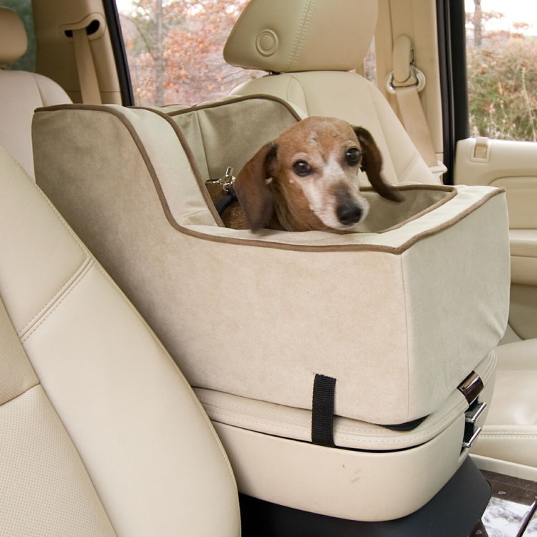 Large Black and Brown Microsuede Dog Carrier