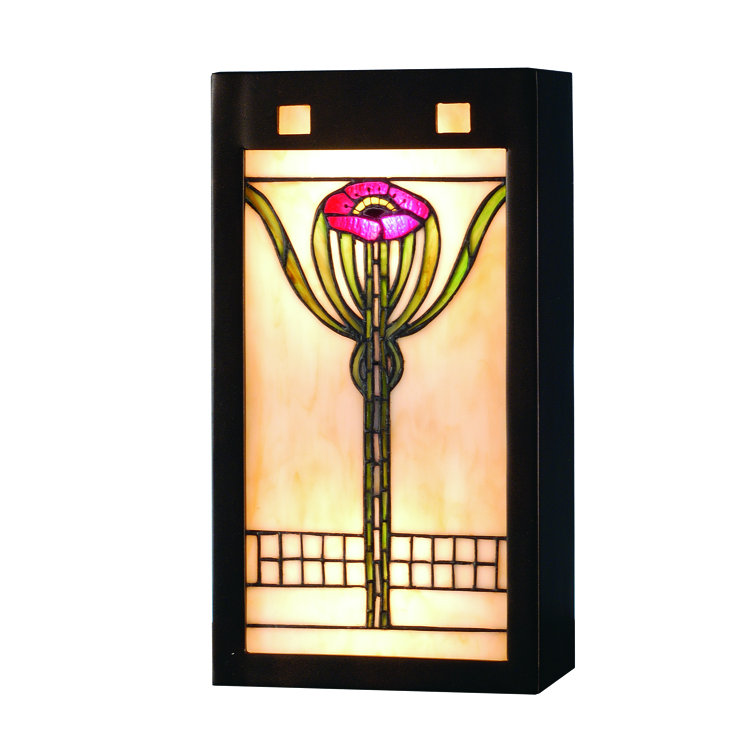 Florence 7.5" Bronze Dimmable Direct Wired Wall Sconce