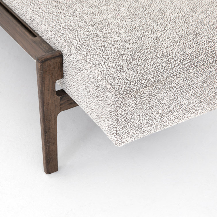 Sienna Vintage Inspired White and Brown Modern Bench