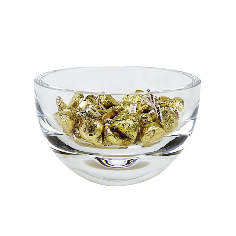 Penelope Clear Handcrafted Glass Candy Bowl