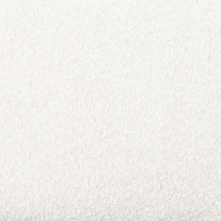 Cream and Natural Wood Accent Armchair