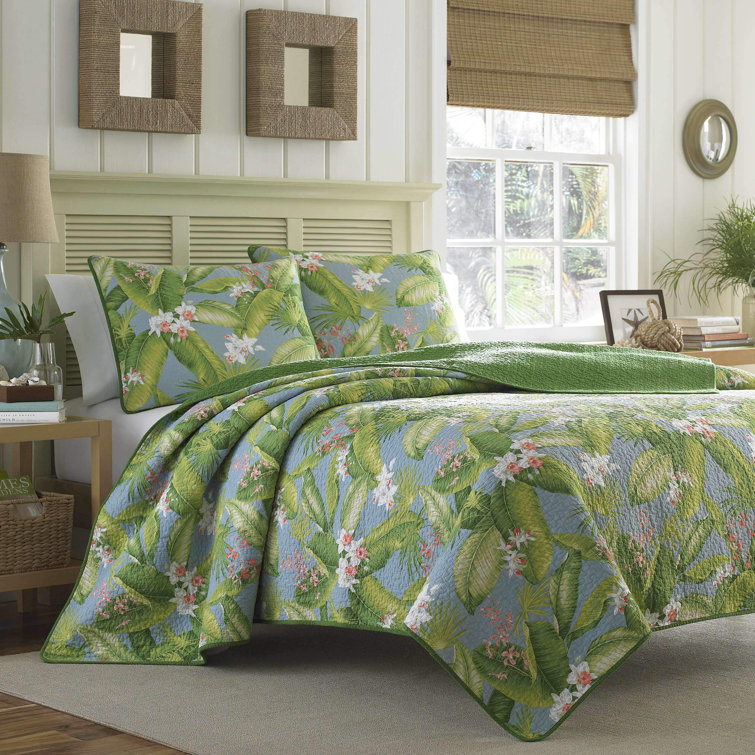 Blue Sky Cotton Twin Reversible Quilt Set