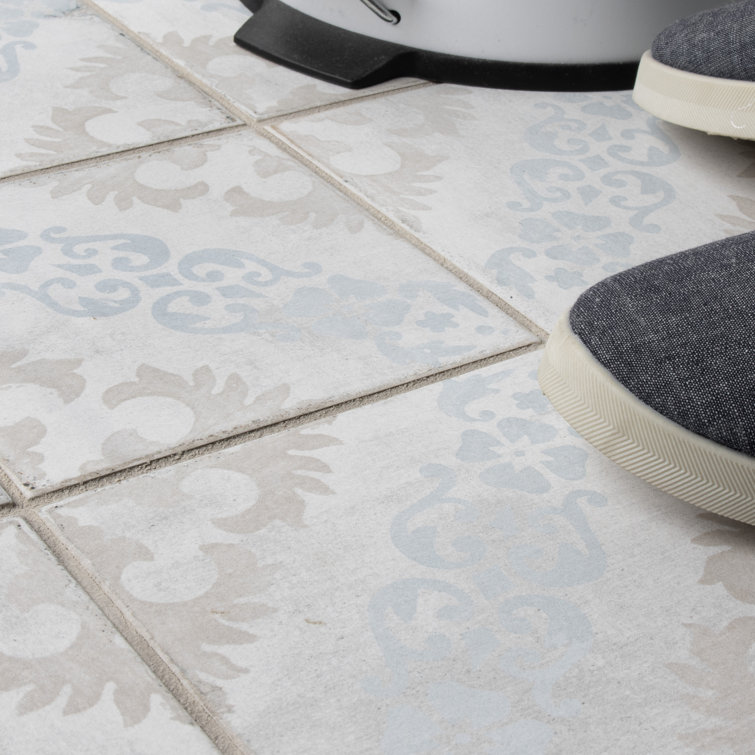 Barcelona 6" x 6" Matte Porcelain Patterned Wall and Floor Tile
