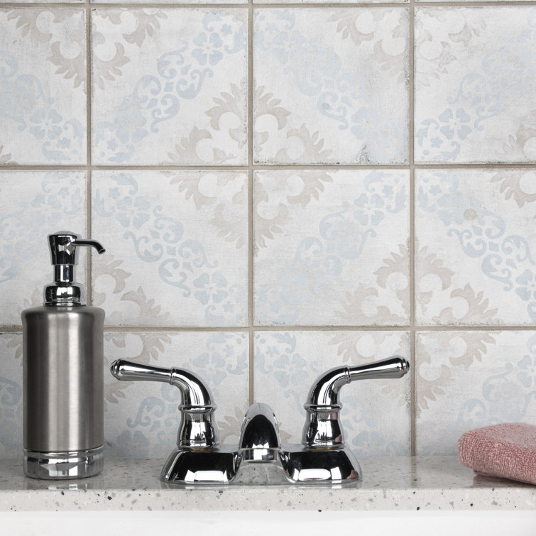 Barcelona 6" x 6" Matte Porcelain Patterned Wall and Floor Tile
