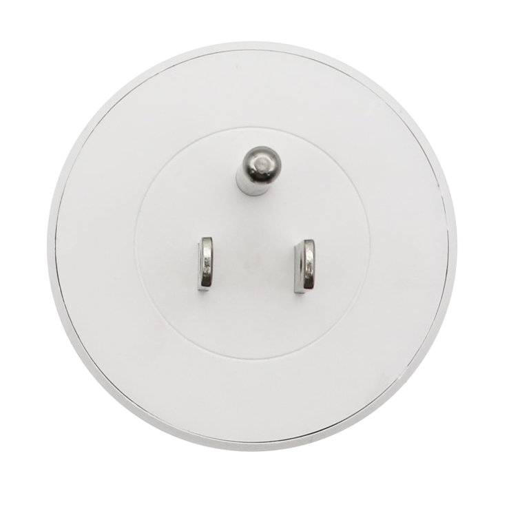 Compact White Wi-Fi Smart Plug with Voice Control