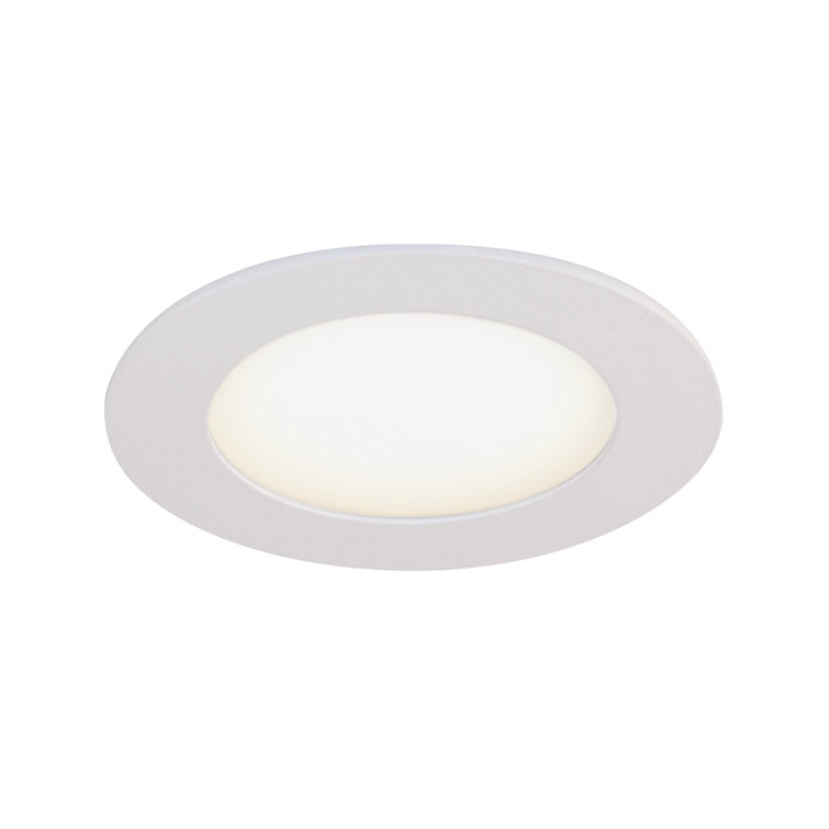 Matte White Round Dimmable LED Recessed Lighting Kit (4-Pack)