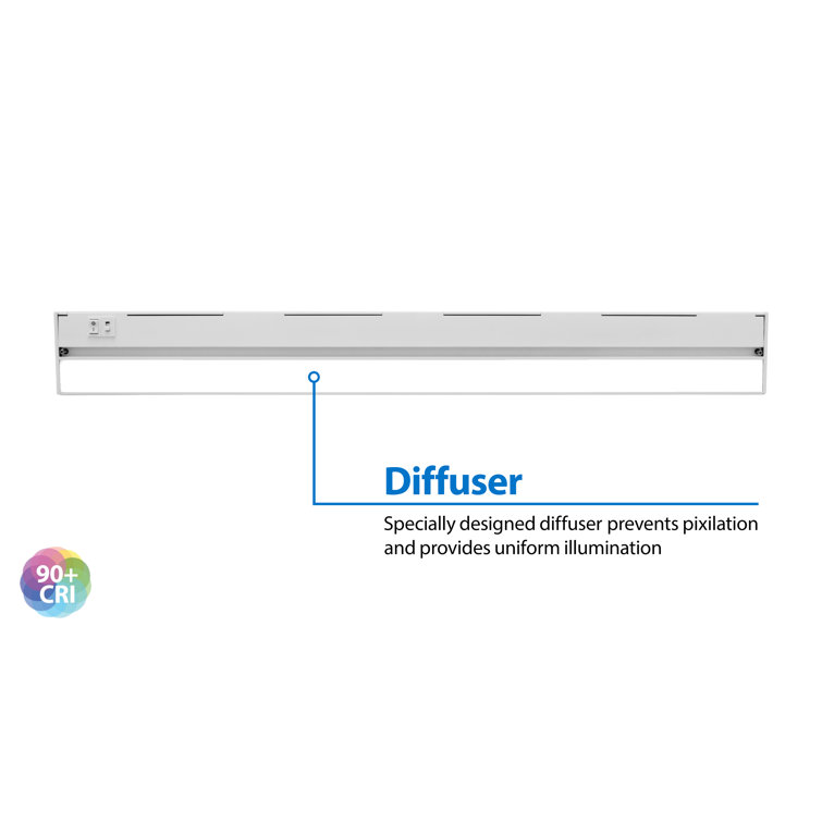 Nicor 30-Inch White LED Under Cabinet Light Bar