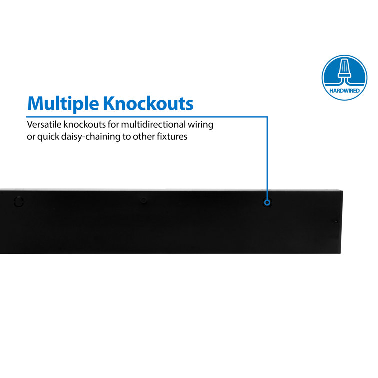 Nicor 30-Inch Black Selectable LED Under Cabinet Light