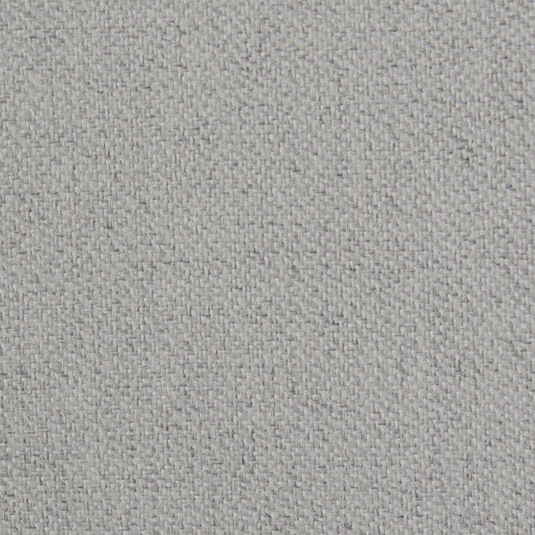 Light Gray Upholstered Wingback Dining Side Chair with Wood Legs