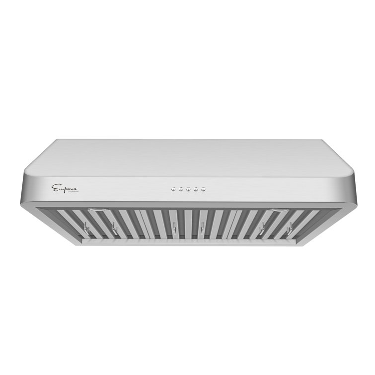30" Stainless Steel Under Cabinet Range Hood with Push Button Control