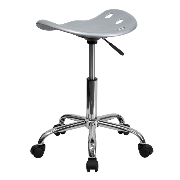 Elliott Compact Swivel Task Chair with Chrome Tractor Seat