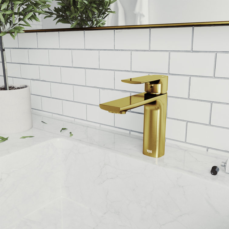Davidson Sleek 6.5" Single Hole Brushed Nickel Bathroom Faucet