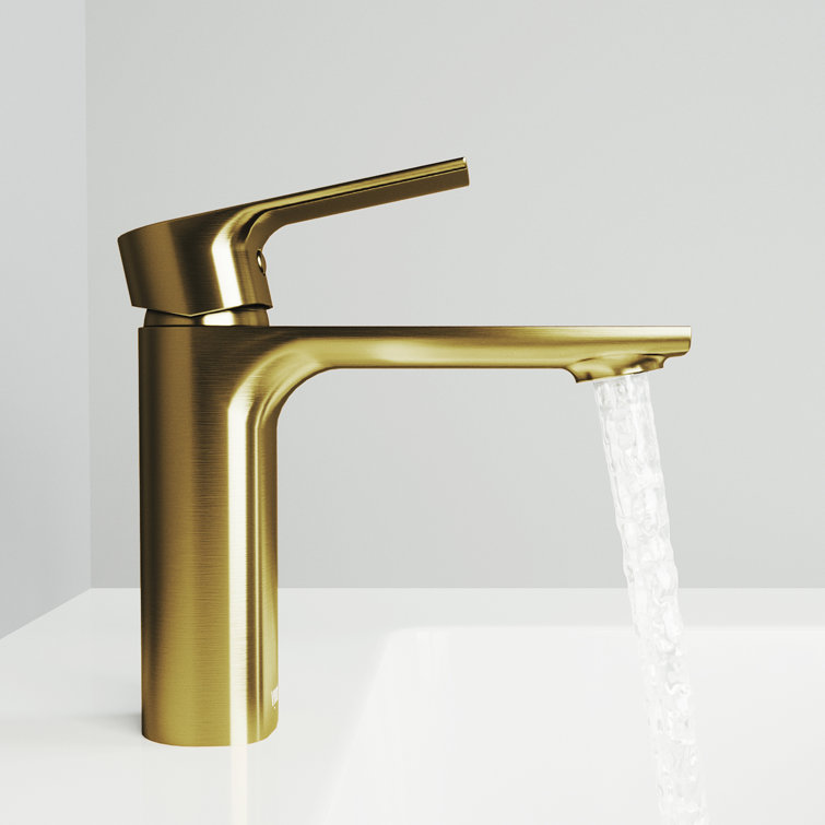 Davidson Sleek 6.5" Single Hole Brushed Nickel Bathroom Faucet