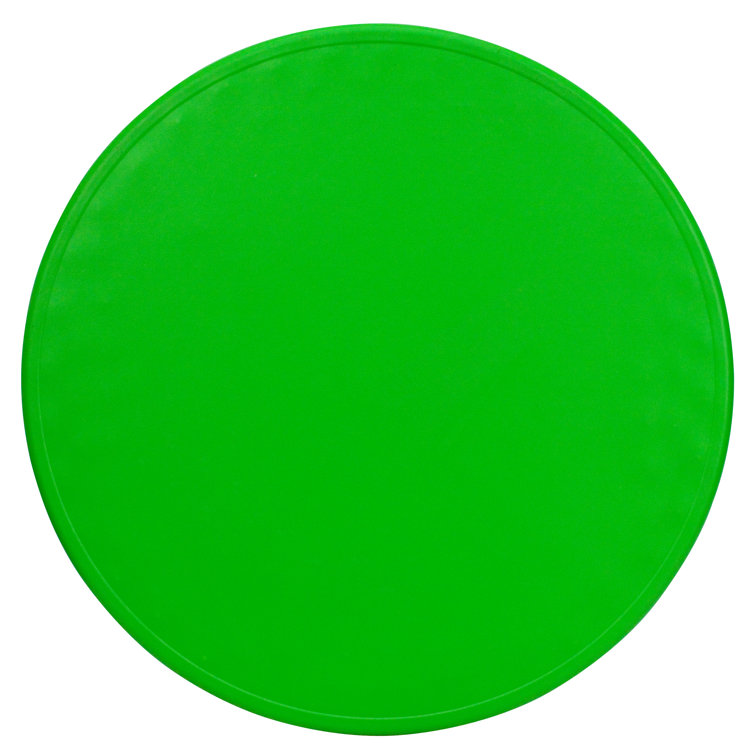 Green 33" Round Plastic Adjustable Height Activity Table