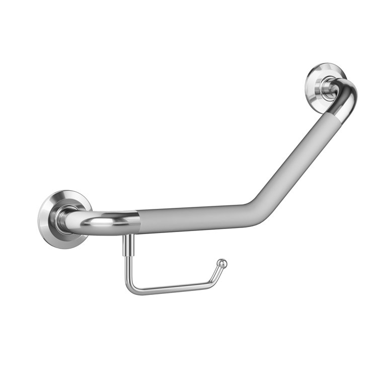 20.5'' Polished Stainless Steel Angled Grab Bar