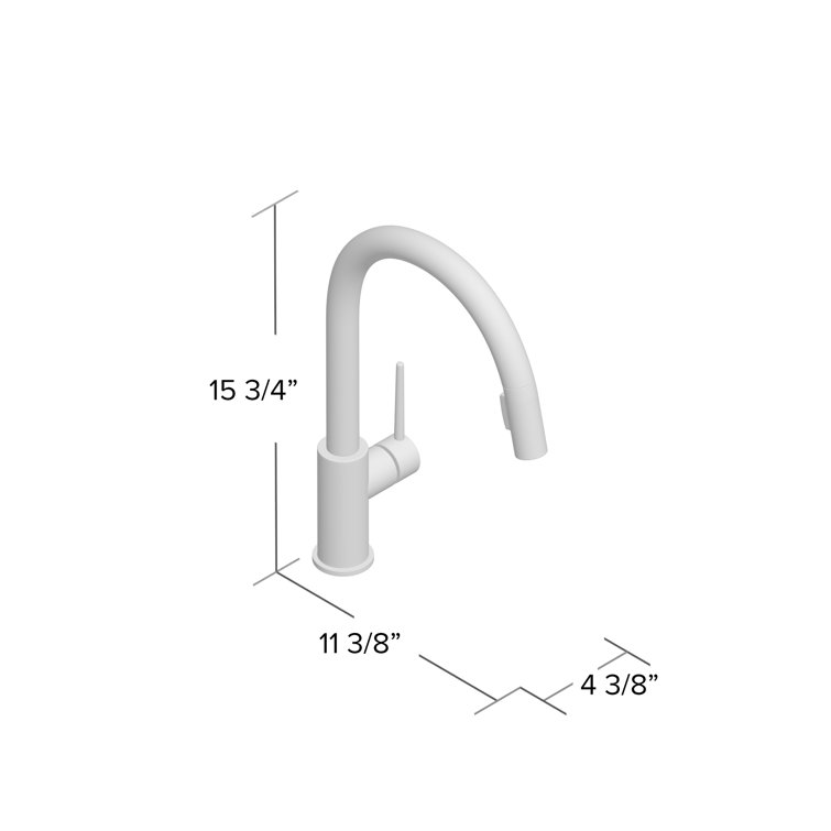 Elegant Arctic Stainless Pull-Down Kitchen Faucet with Magnetic Docking
