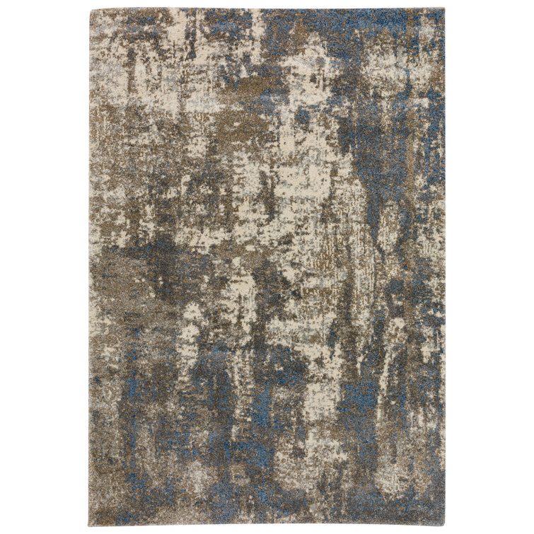Moonbeam 3'3" x 5'1" Reversible Shag Rug in Synthetic Fiber