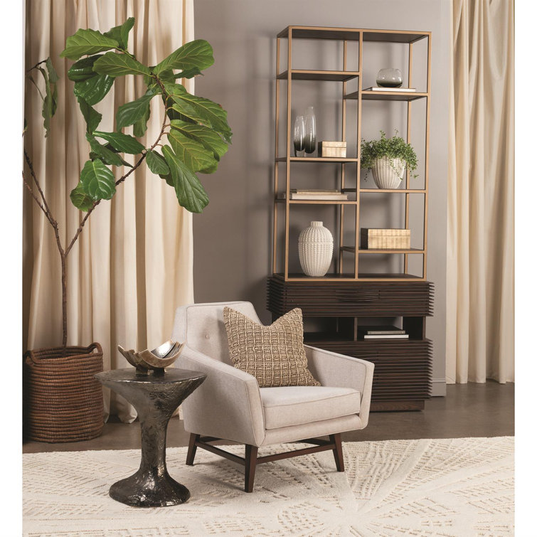 Enoch Abstract Ivory and Grey Hand-Tufted Wool Rug