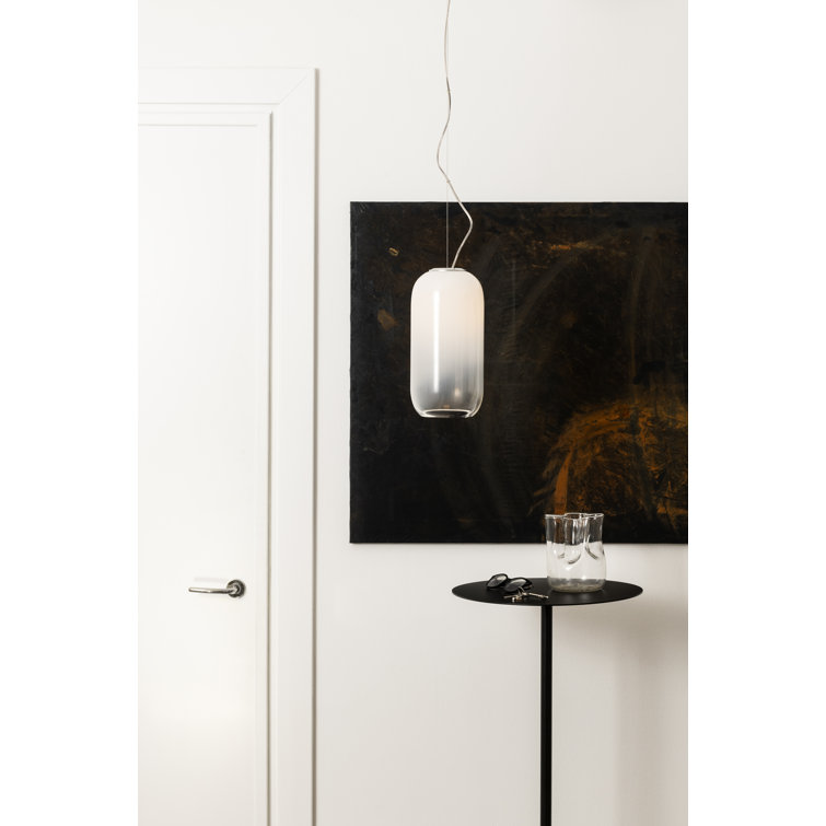 Bjarke Ingels Group Mini Gople Handblown Glass Pendant in Chrome