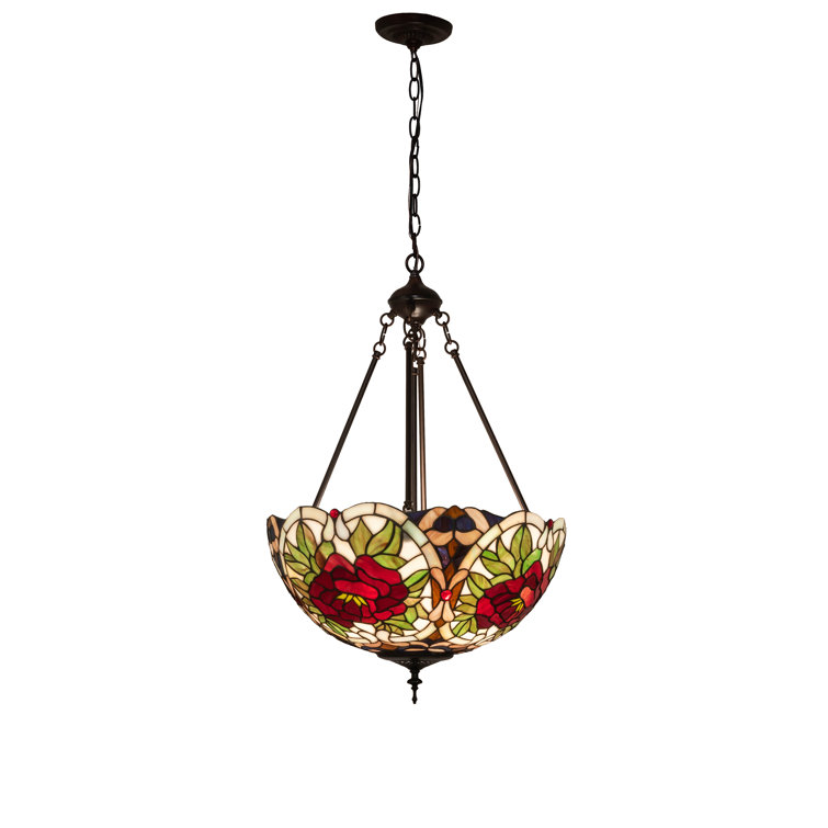 Elegant Mahogany Bronze & Glass Globe Pendant Light