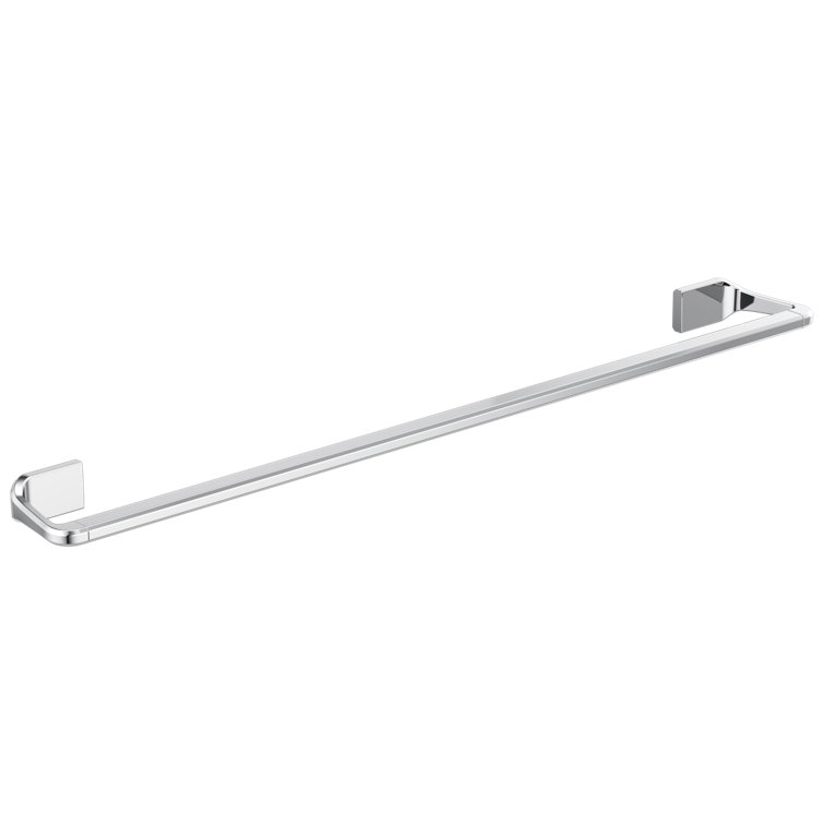 Chrome 28" Wall Mounted Modern Towel Bar