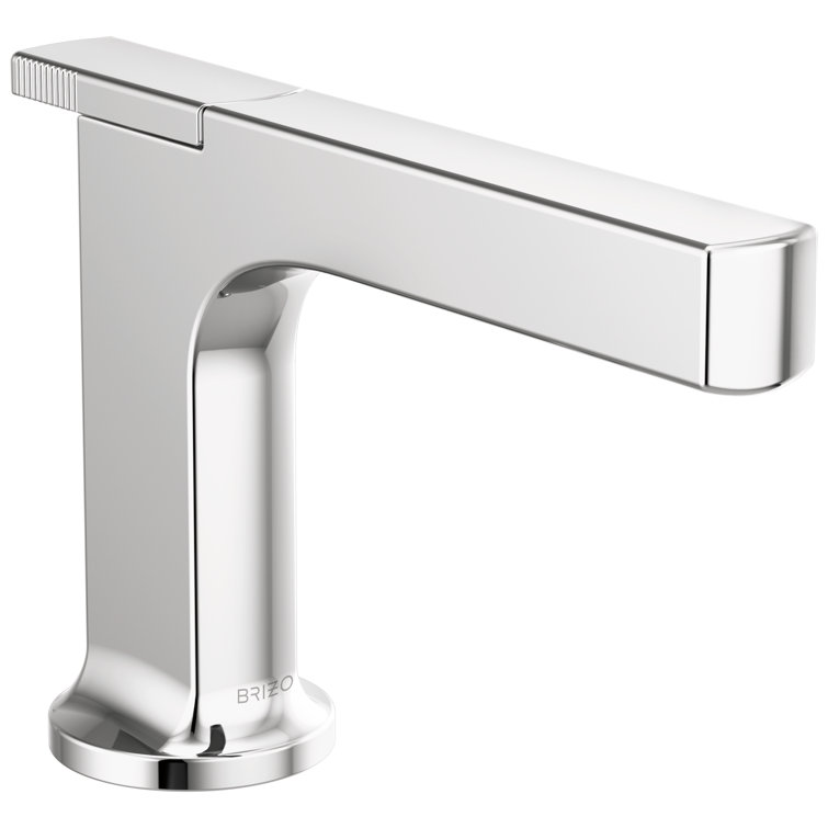 Luxe Nickel 4 3/4" Modern Single Hole Brass Lavatory Faucet