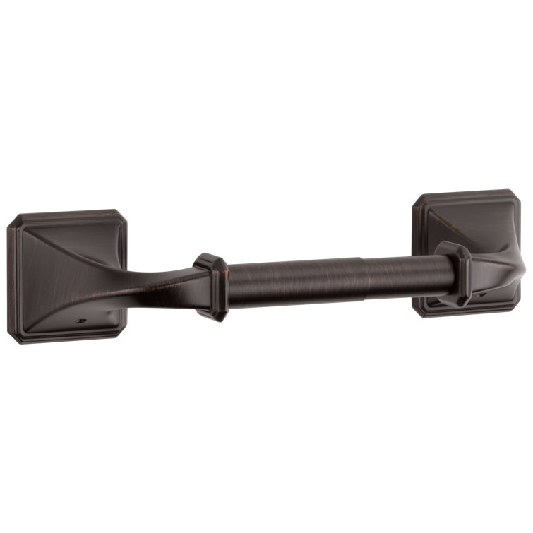 Contemporary 11.5" Polished Nickel Modern Toilet Paper Holder