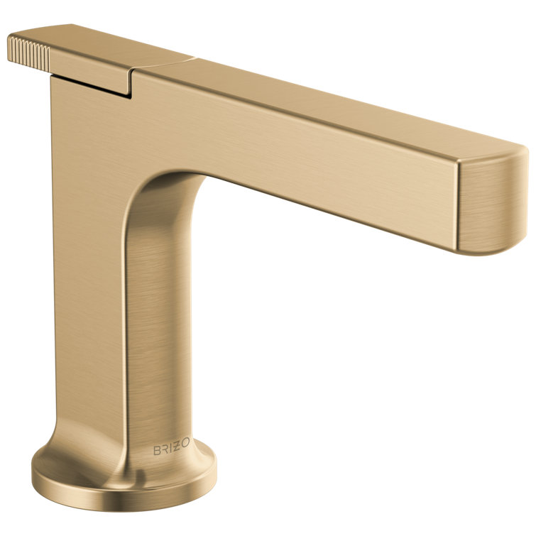 Luxe Nickel Modern 4 3/4" Single Handle Bathroom Faucet