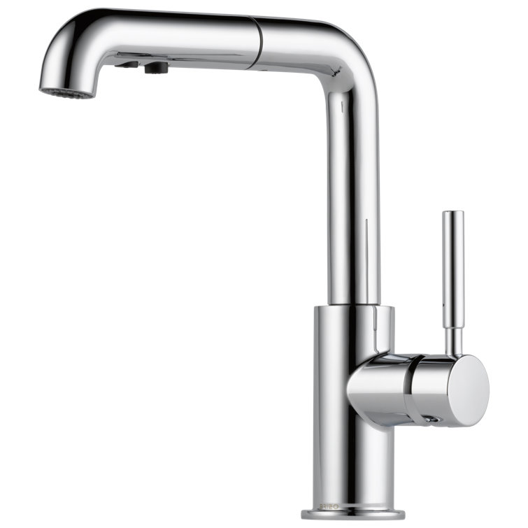 Chrome Modern Pull-Out Spray Kitchen Faucet