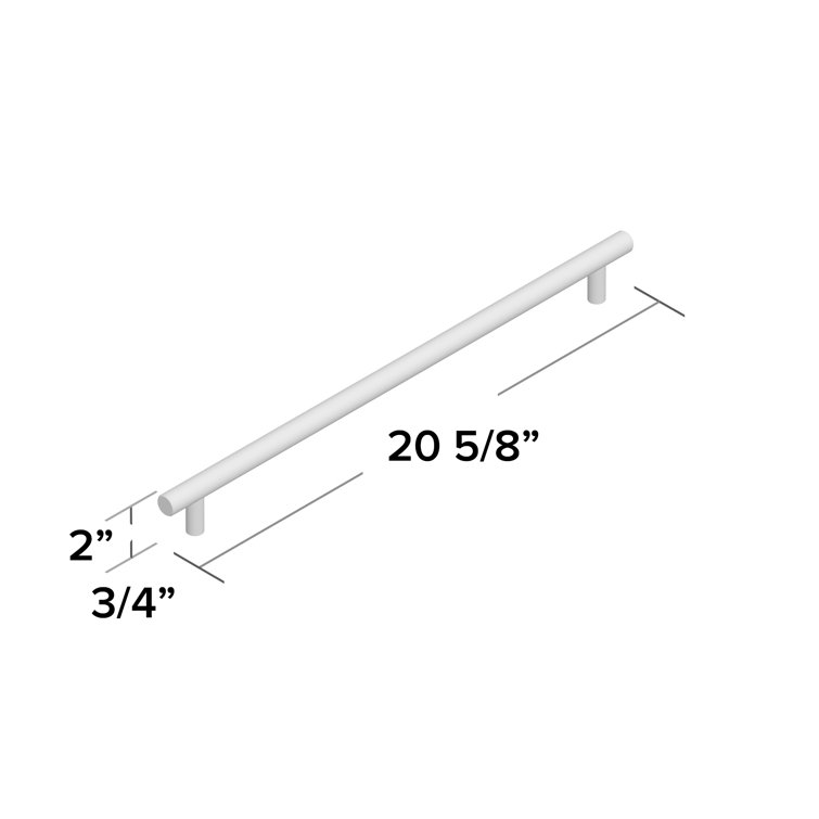 18 Inch Polished Chrome Modern Bar Pull