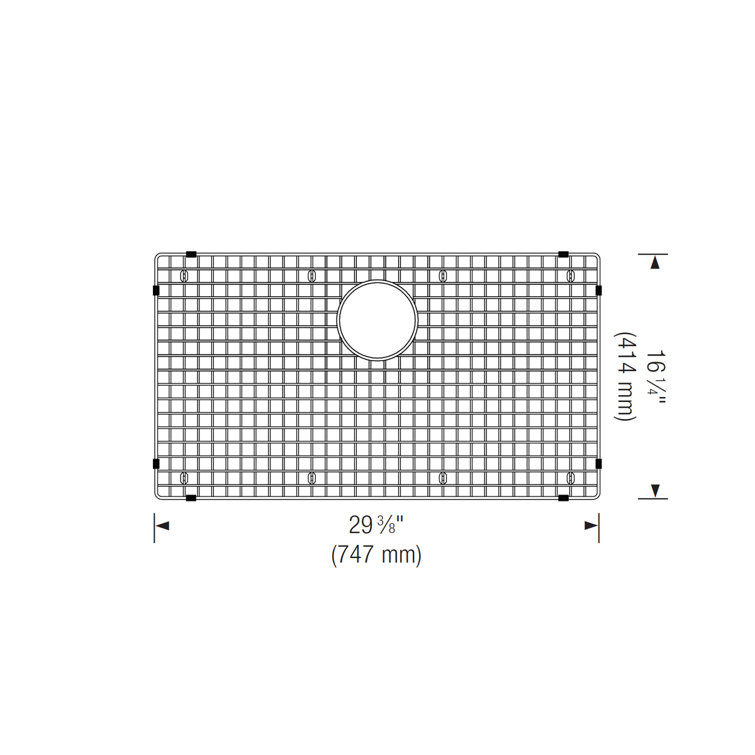 Precision Stainless Steel Sink Grid with Drying Rack