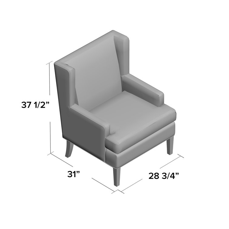 Beige Wood Classic Accent Armchair with Intricate Stitching