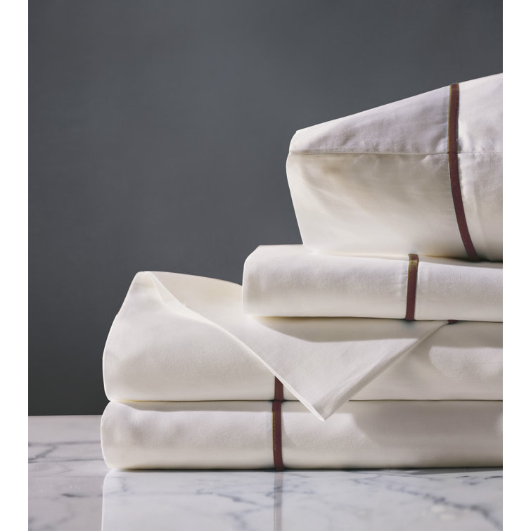 Full Size White Egyptian Cotton Sateen Sheet Set