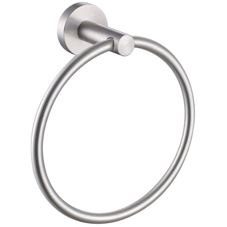 Brushed Nickel Stainless Steel Wall Mounted Towel Ring