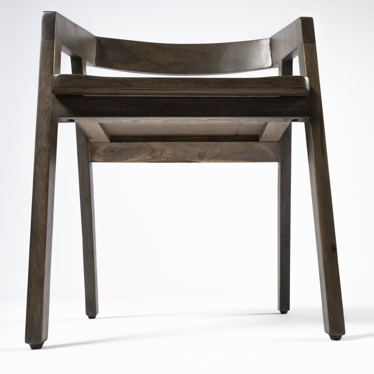 Nicholas Country Style Medium Brown Mango Wood Arm Chair
