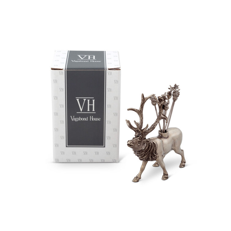 Elk Pewter 7-Piece Cheese Marker Set