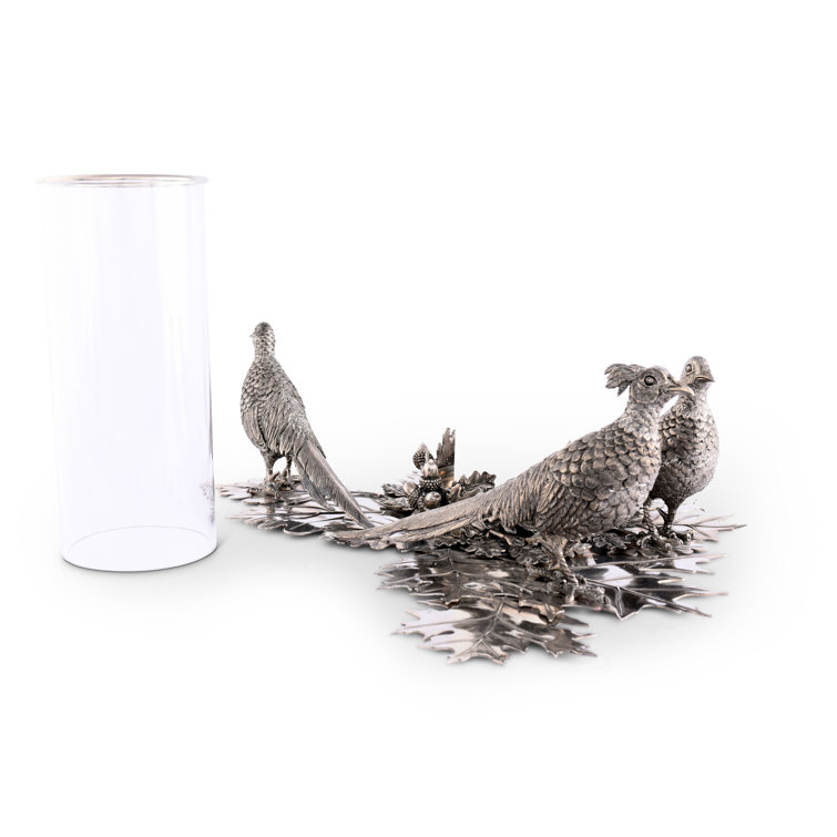 Clear Glass Tabletop Hurricane Candle Holder