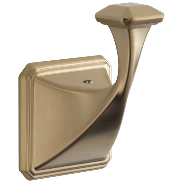 Luxe Gold Polished Nickel Wall Mount Robe Hook