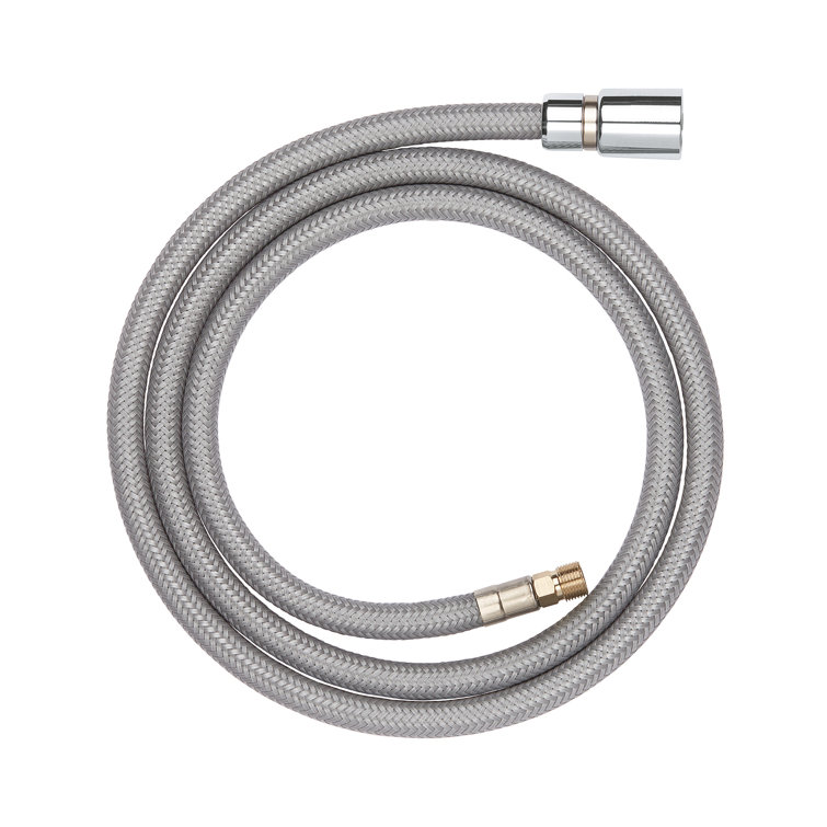 Grohe 56-Inch Silver Stainless Steel Shower Hose