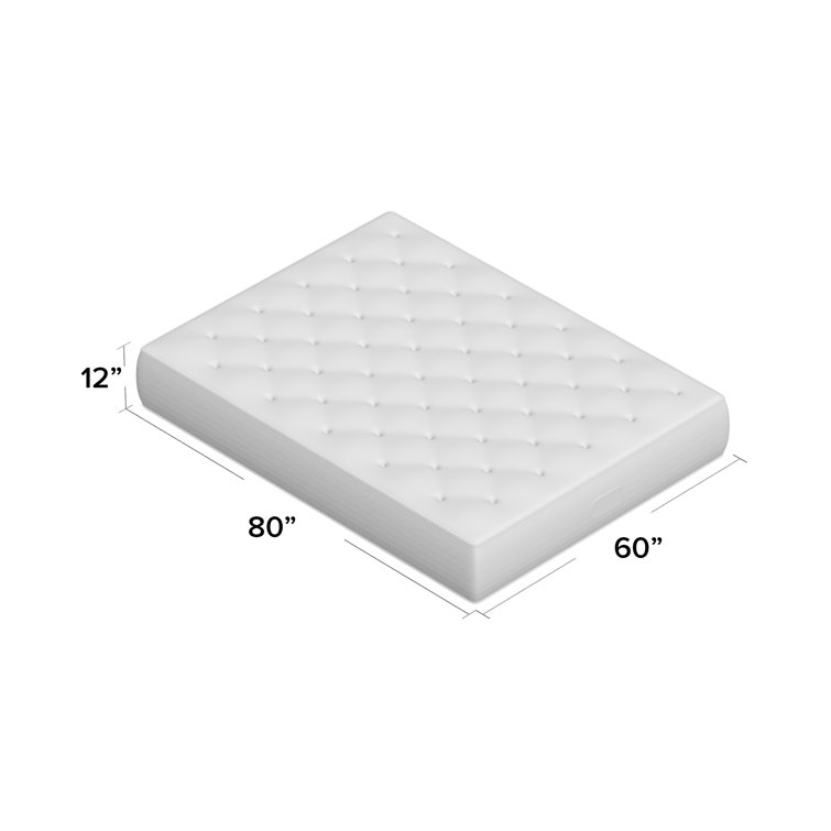 Queen Gray Pillowtop Innerspring Gel Memory Foam Mattress