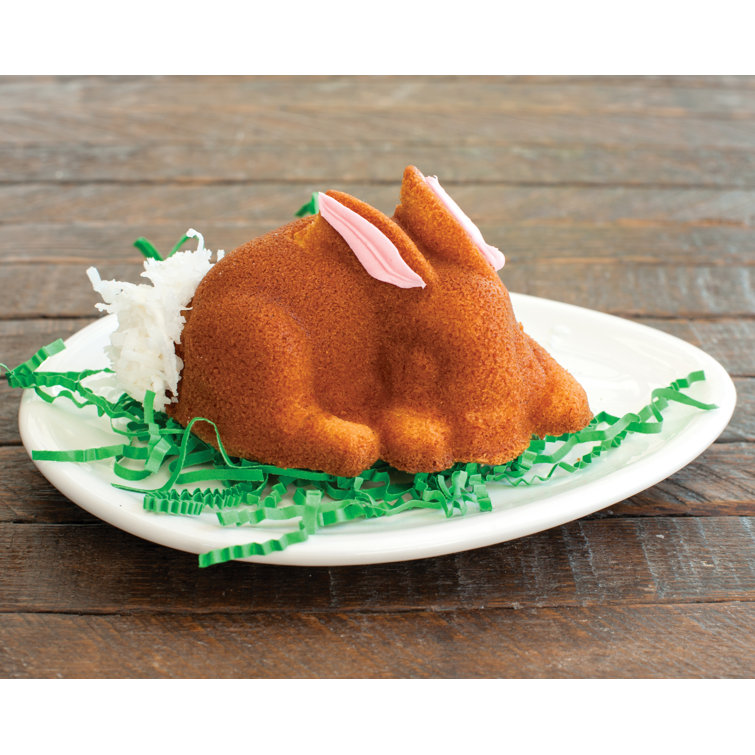 Silver Non-stick Aluminum Baby Bunny Cake Pan