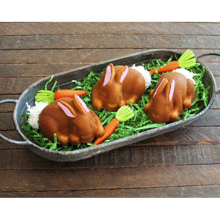 Silver Non-stick Aluminum Baby Bunny Cake Pan