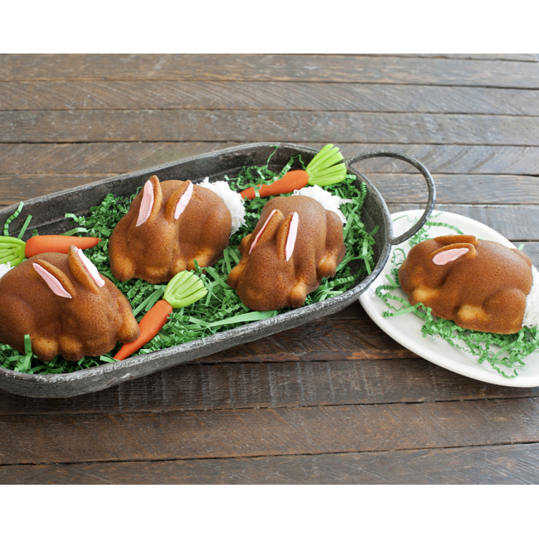 Silver Non-stick Aluminum Baby Bunny Cake Pan