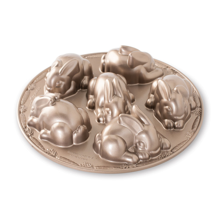 Silver Non-stick Aluminum Baby Bunny Cake Pan