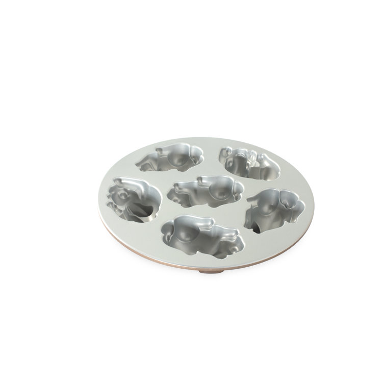 Silver Non-stick Aluminum Baby Bunny Cake Pan