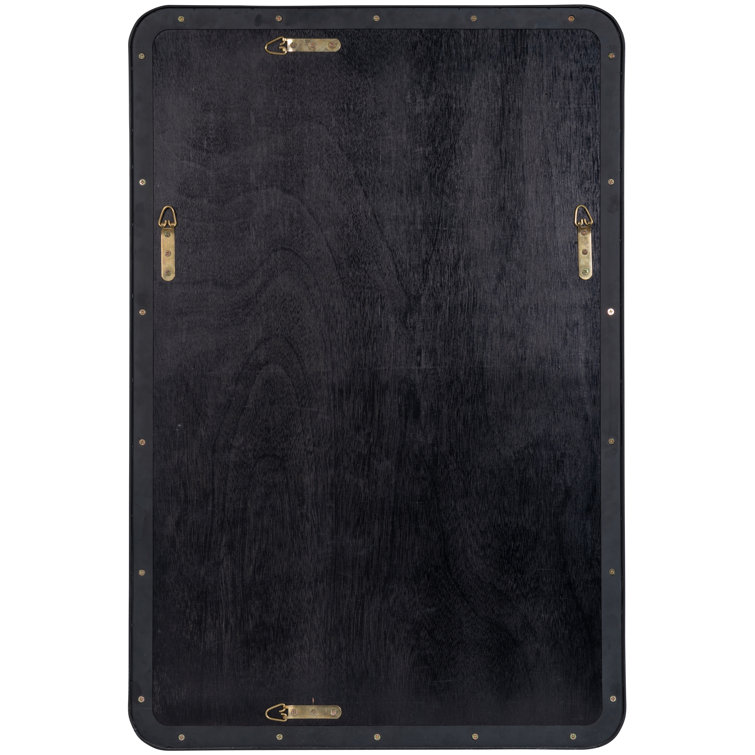 Silver Rectangular Metal Framed Shatterproof Mirror